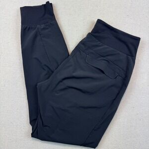Athleta 0 Jogger Women Black Lightweight Hiking Travel Pants Zipper Pockets